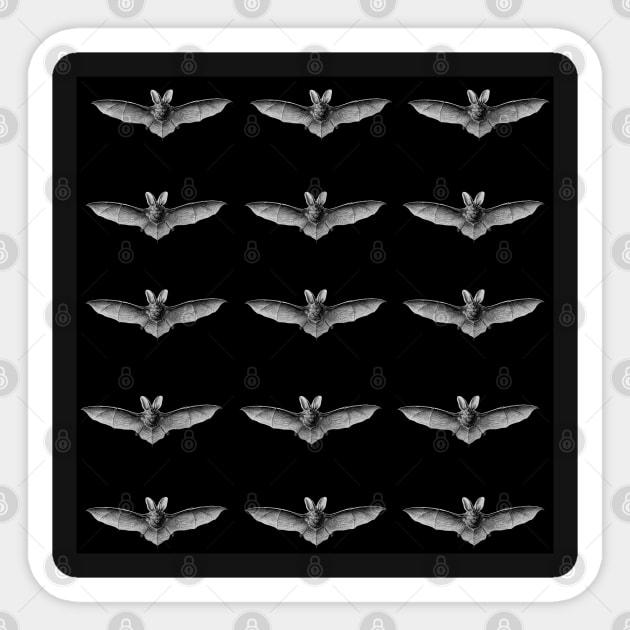 Halloween Bat pattern Sticker by Theblackberry